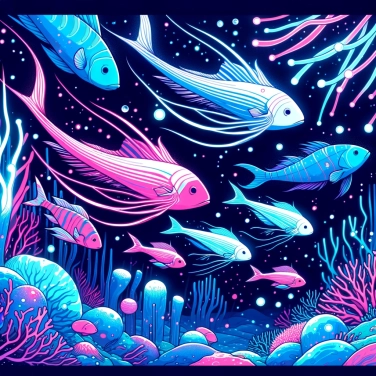 Explique pourquoi certaines espèces de poissons luminescents existent en eaux profondes ?