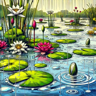 Explique pourquoi certaines plantes aquatiques flottent à la surface de l'eau ?