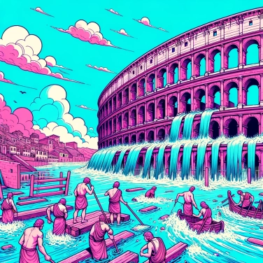 Explique pourquoi le colisée de Rome était inondable ?