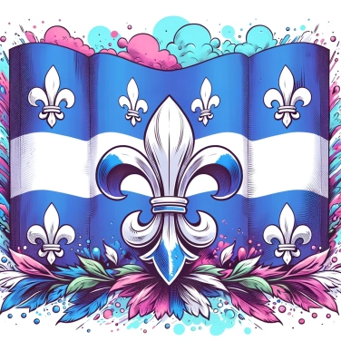 Explique pourquoi le drapeau du Québec a des fleurs de lys ?