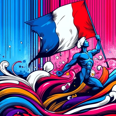 Explique pourquoi le drapeau Français est bleu blanc rouge ?