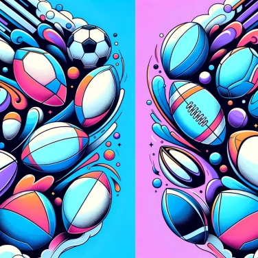 Explique pourquoi le football et le rugby ont des formes de ballon différentes?