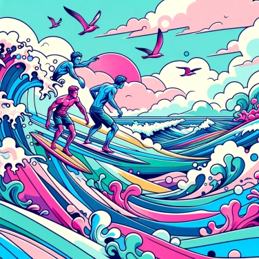 Explique pourquoi le surf est né à Hawaï ?