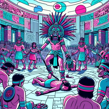 Explique pourquoi les Aztèques sacrifiaient des captifs lors de cérémonies religieuses ?