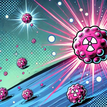 Explique pourquoi les cellules radioactives peuvent briller dans l'obscurité ?