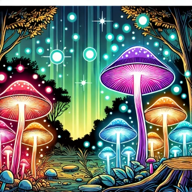 Explique pourquoi les champignons bioluminescents brillent-ils la nuit ?