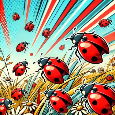 Explique pourquoi les coccinelles sont souvent de couleur rouge ?