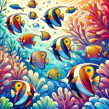 Explique pourquoi les couleurs des poissons tropicaux sont si vibrantes ?