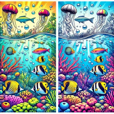 Explique pourquoi les couleurs semblent différentes sous l'eau ?