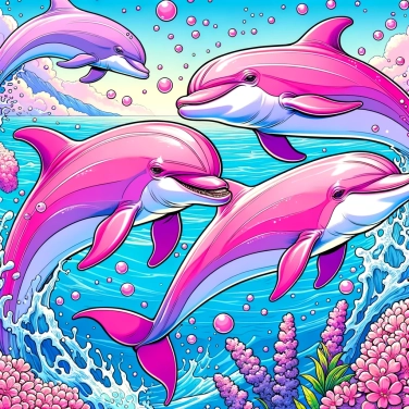 Explique pourquoi les dauphins roses sont roses ?