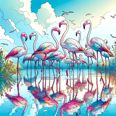 Explique pourquoi les flamants roses ont des pattes si longues et fines ?