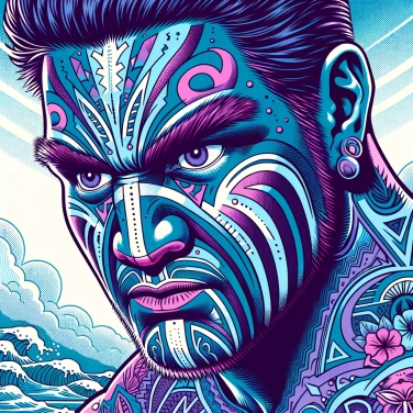 Explique pourquoi les guerriers maoris avaient des tatouages sur le visage ?