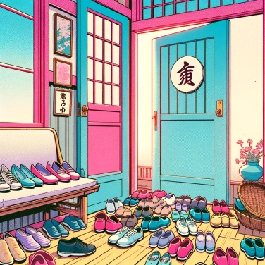 Explique pourquoi les Japonais enlèvent leurs chaussures à l'entrée des maisons ?