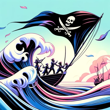 Explique pourquoi les pirates hissaient le drapeau noir ?