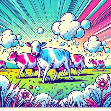 Explique pourquoi les vaches produisent du méthane ?