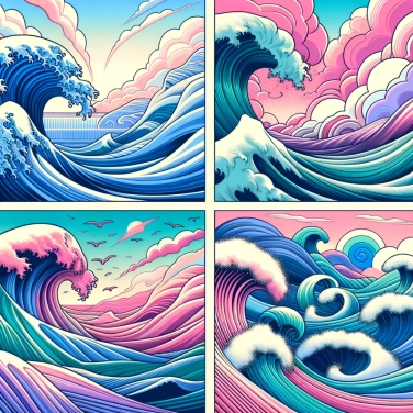 Explique pourquoi les vagues ont différentes formes ?