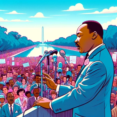 Explique pourquoi Martin Luther King Jr. a prononcé son célèbre discours I have a dream en 1963?