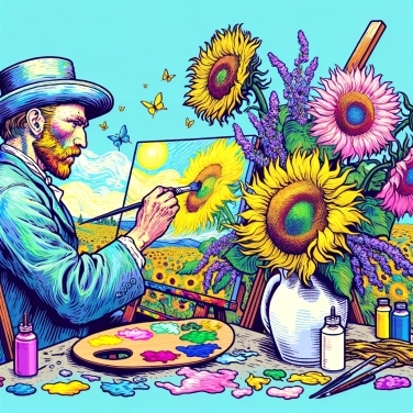 Explique pourquoi Van Gogh peignait des tournesols ?